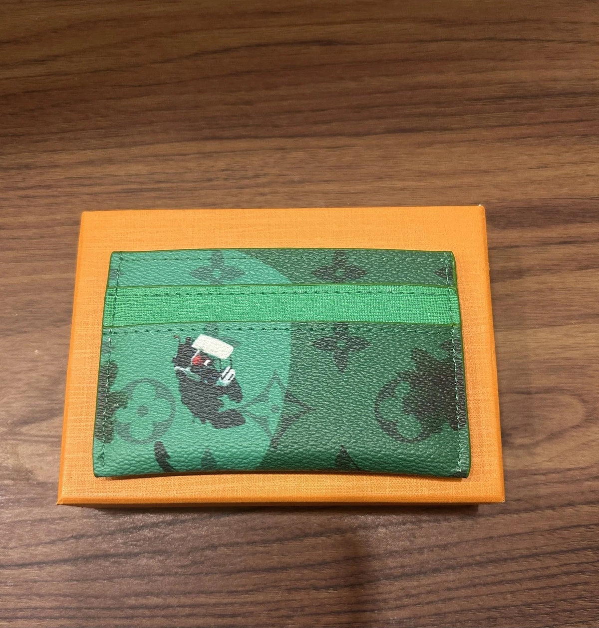 Louis Vuitton Golf Green Card Holder Luxury Leather Card product photo