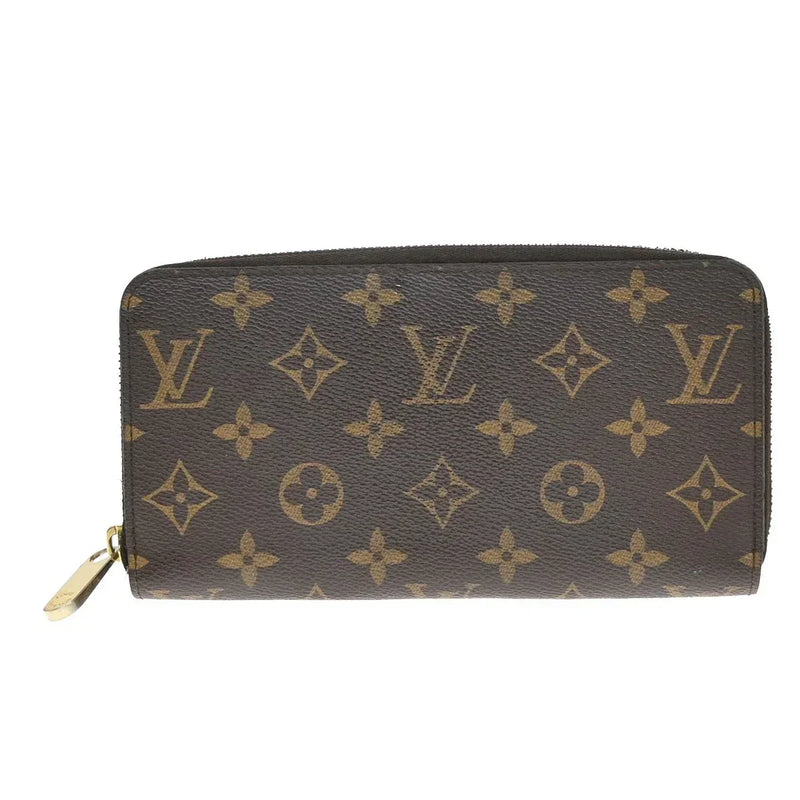 Louis Vuitton Monogram Zippy Long Wallet Brown Leather Zip product photo